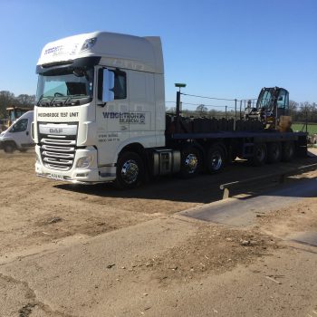 Weighbridge Maintenance & Servicing - arrival of testing truck