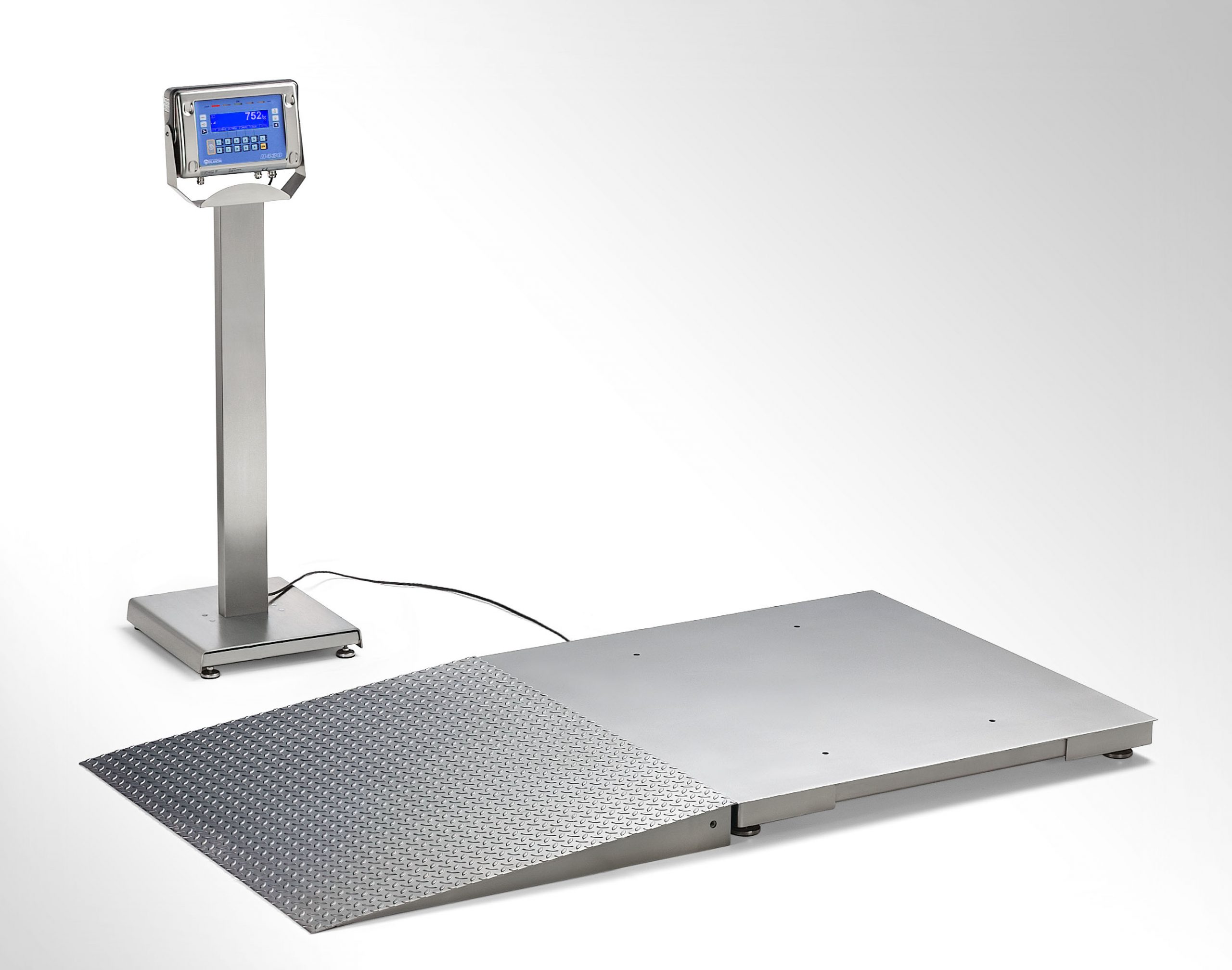 PRM Floor Scale with stainless steel ramp