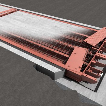 Pit Mounted Eurodeck SB Weighbridge - design showing components