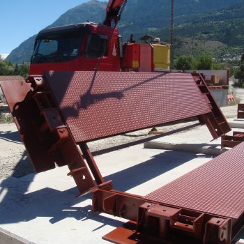 Small portable weighbridges installed
